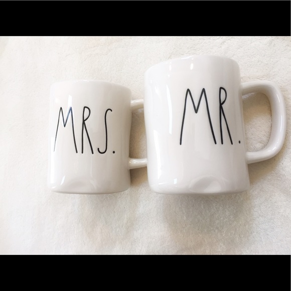 Mr and mrs Rae Dunn mugs Magenta - Picture 1 of 1