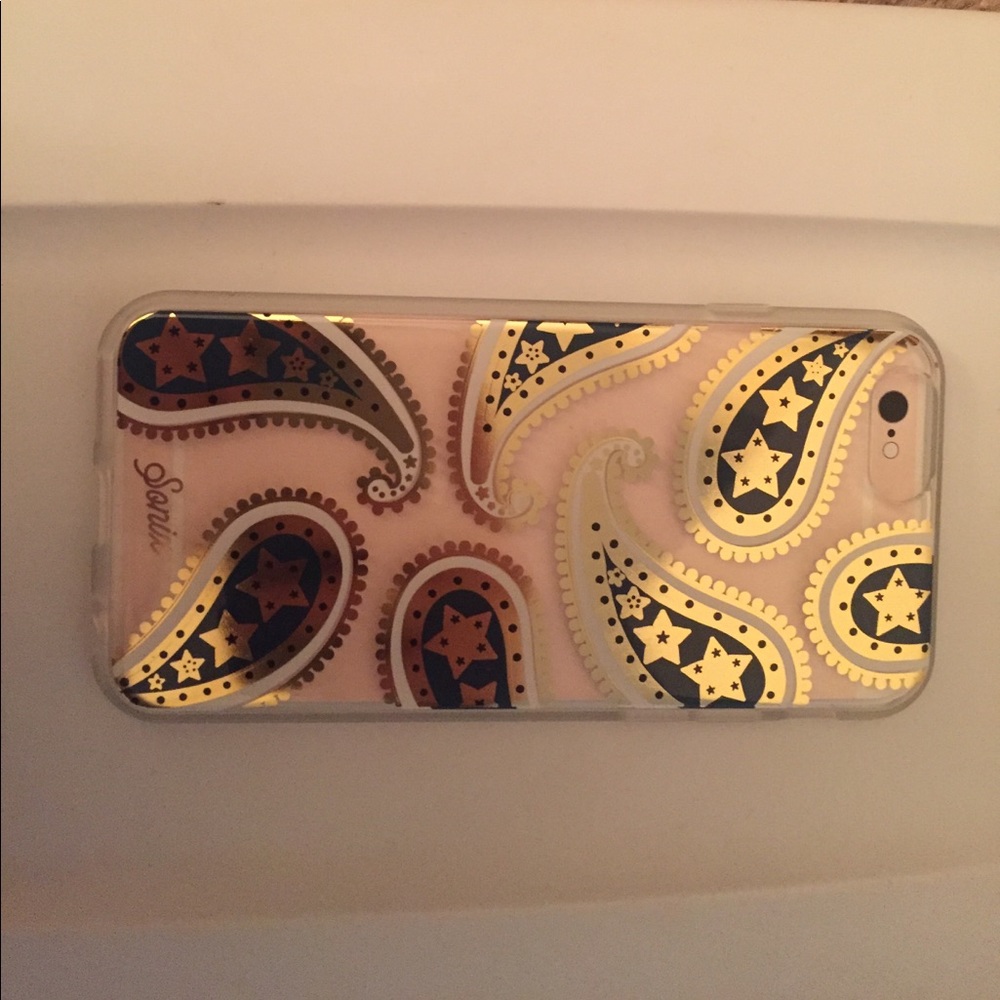 Gold Paisley Clear Coat Case IPhone 6/7