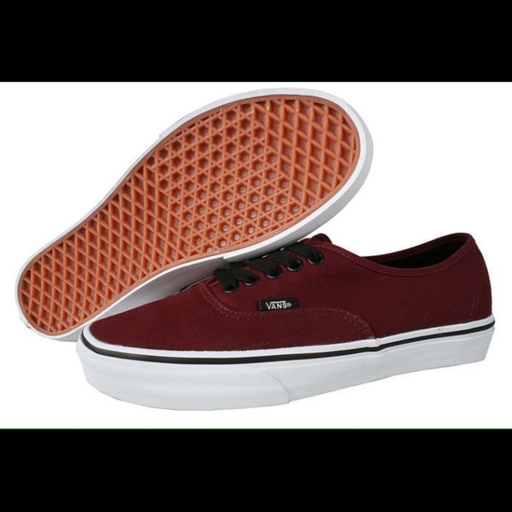 Maroon Vans sneakers!
