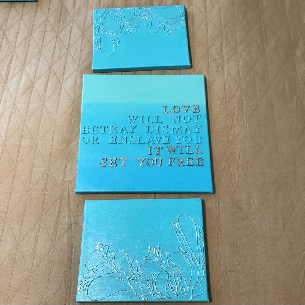 Ombré Handmade Mumford & Sons Canvas Quote