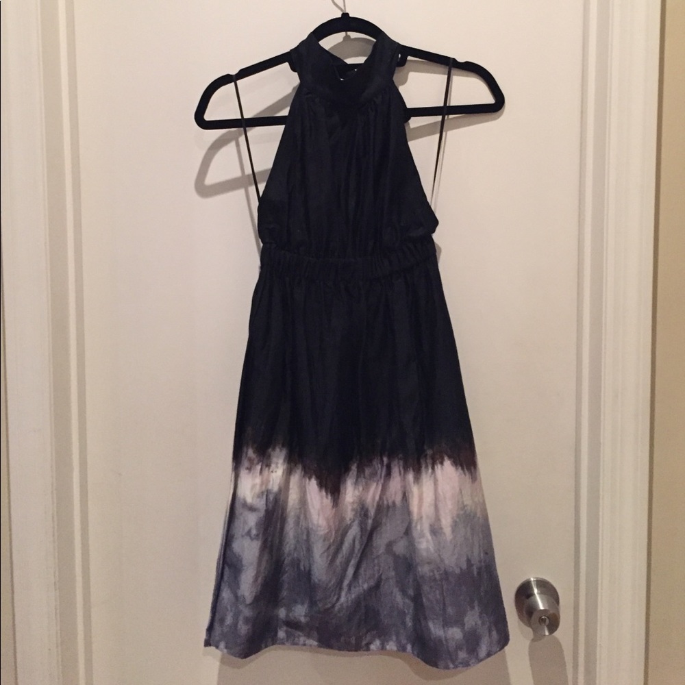 High Neck Backless Cocktail Dress