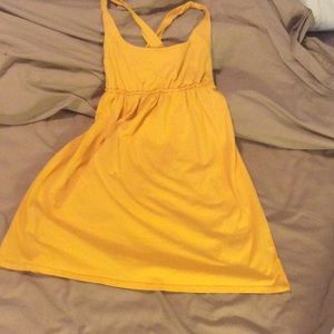 Cross back cotton dress