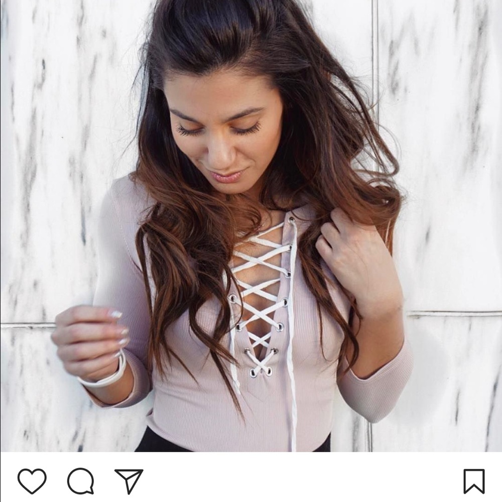 Blush F21 Body Suit