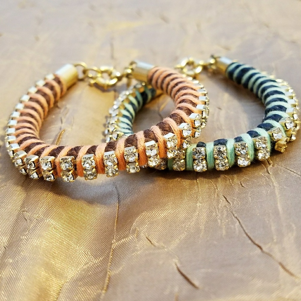 J.Crew Crystal Bracelet Set