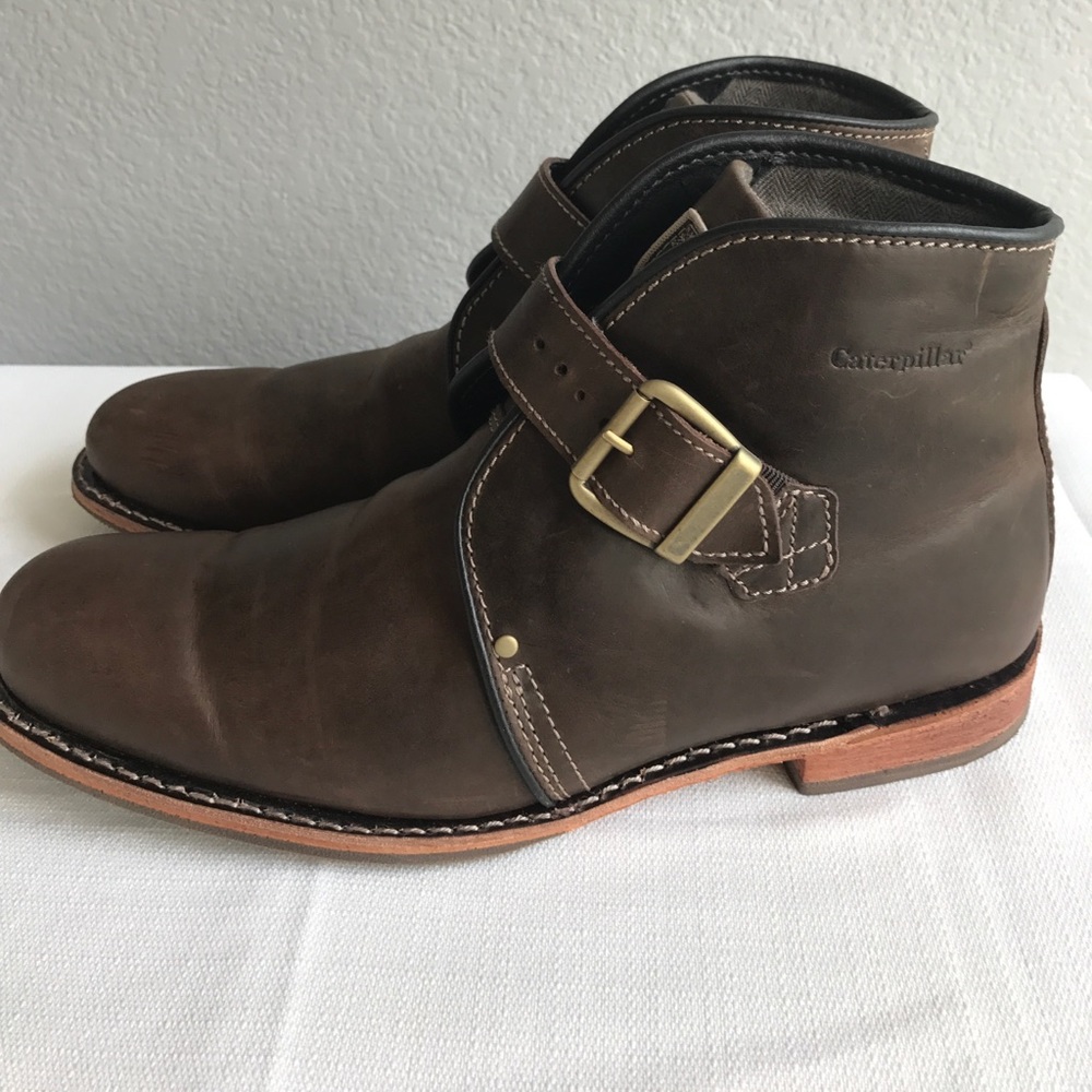Men's  Leather men brown boots size 11