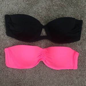 Bundle of Victoria's Secret strapless bikini tops