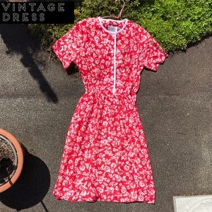 Vintage mid 1950's-70's Floral Dress