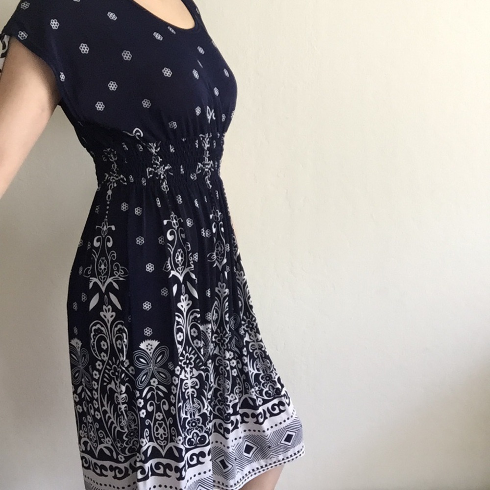 Dark navy dress
