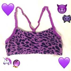 VICTORIA'S SECRET PINK LOUNGE CHEETAH BRALETTE