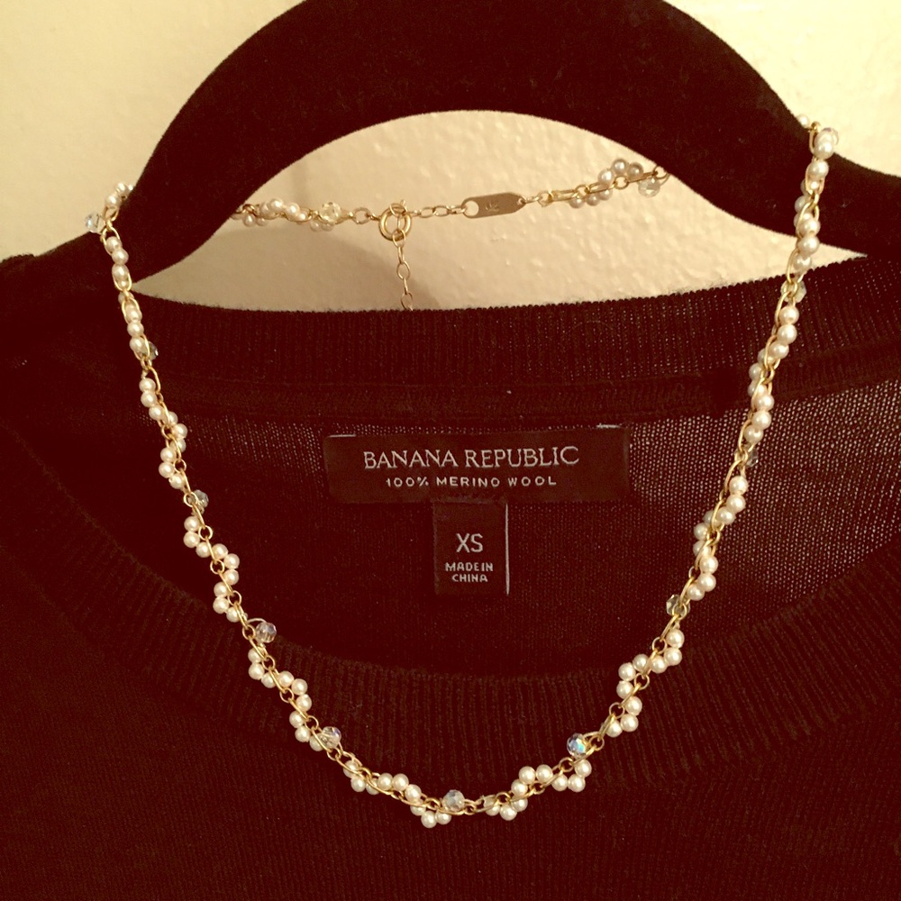 ✨💛💫Holly Yashi Gold and Pearl Necklace