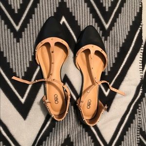 NWOT Cato Black and Tan  flats