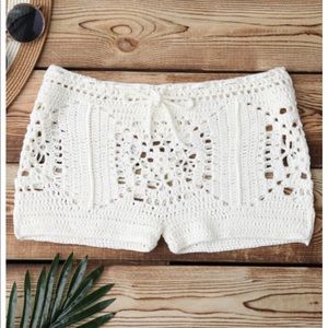 Brand new crochet shorts
