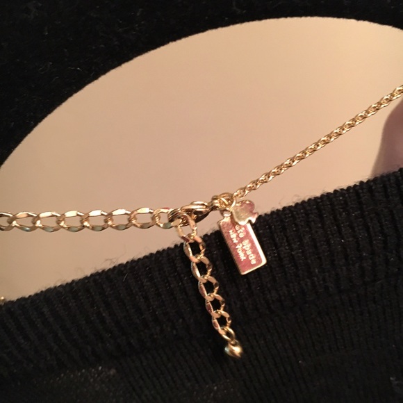 💕NWT Kate Spade Mini Stone Hot Pink Necklace - Picture 4 of 4