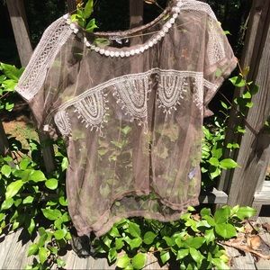 CECICO see-through top