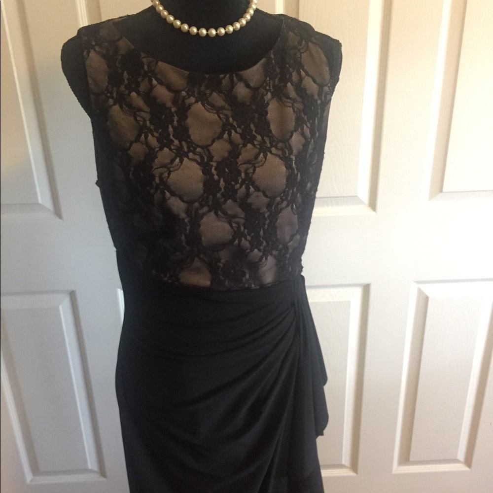 Ralph Lauren Black Lace Sheath Dress