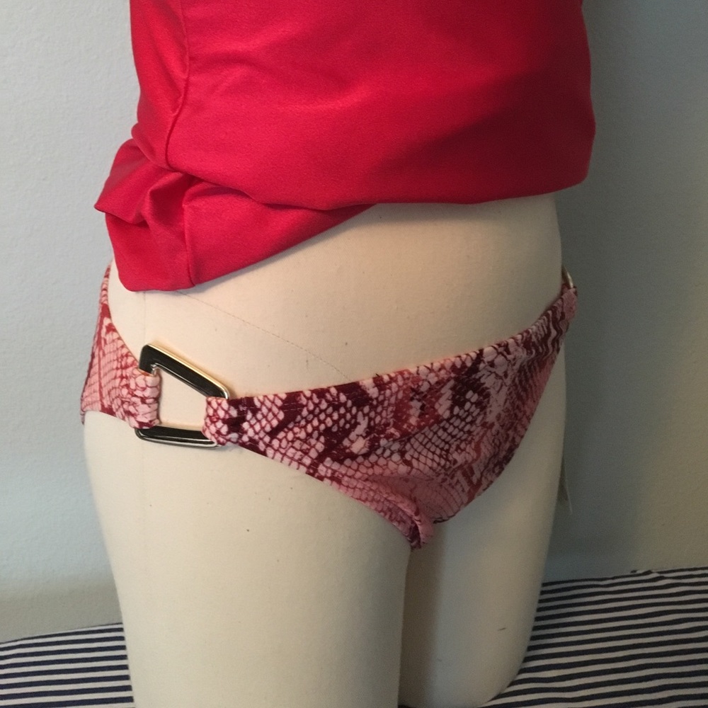 Pink Snake Skin print Bikini 👙 Bottom