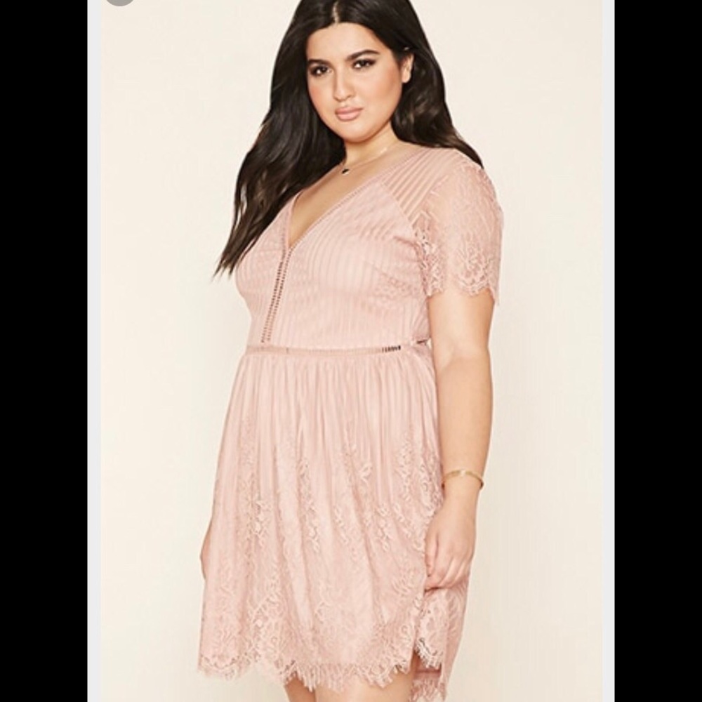 "Forever 21" Plus size Blush Pink Dress