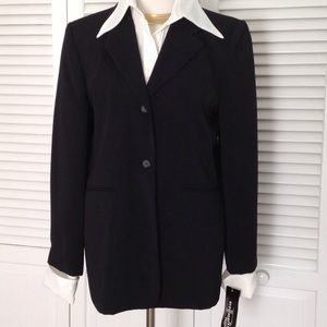 NWT Black Blazer - Requirements Petites - 8P