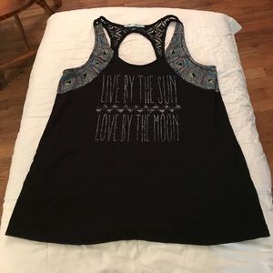 Black tank top