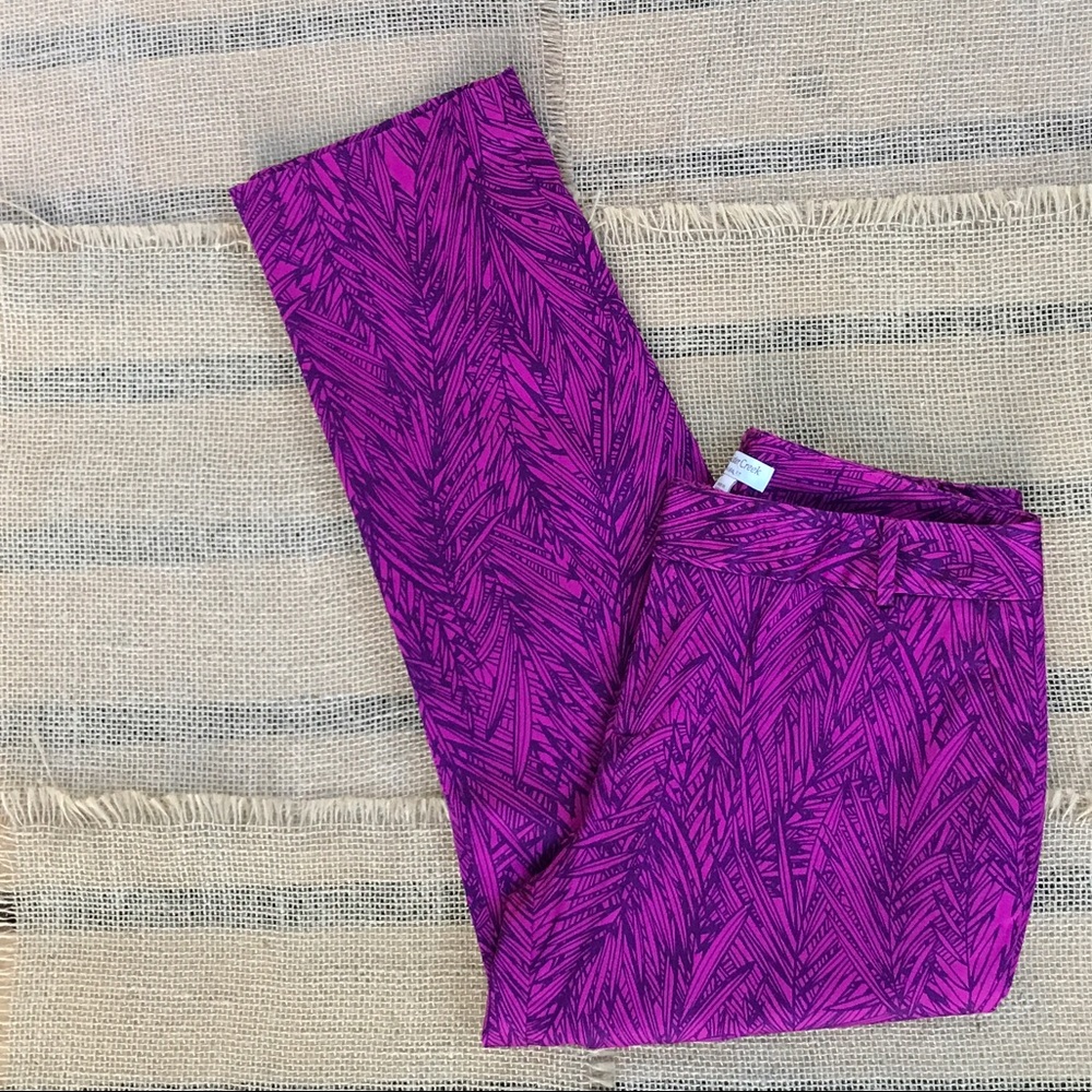 Coldwater Creek Tropical Print Ankle Pants