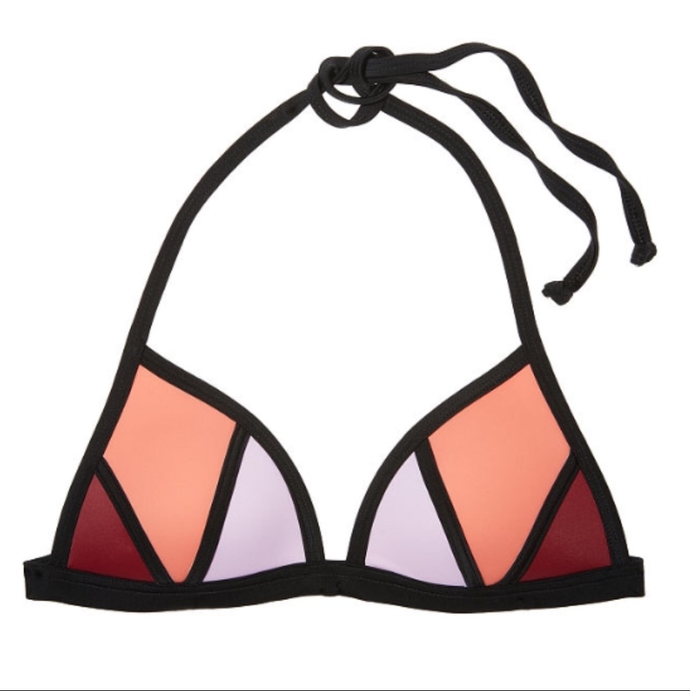 PINK Push-Up Triangle Bikini Top