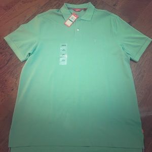 🆕 Mens green Izod short-sleeved polo