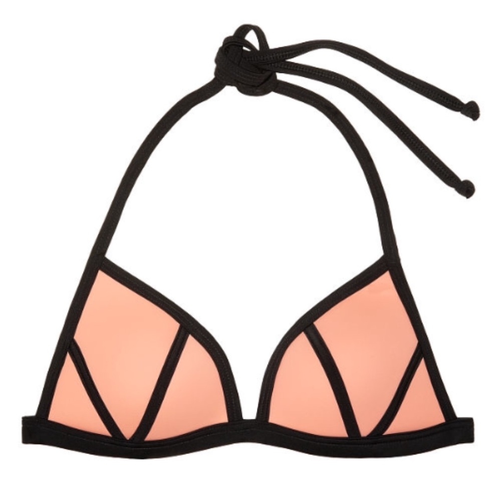 PINK Push-Up Triangle Bikini Top