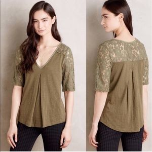 Anthropologie Meadow Rue lace top