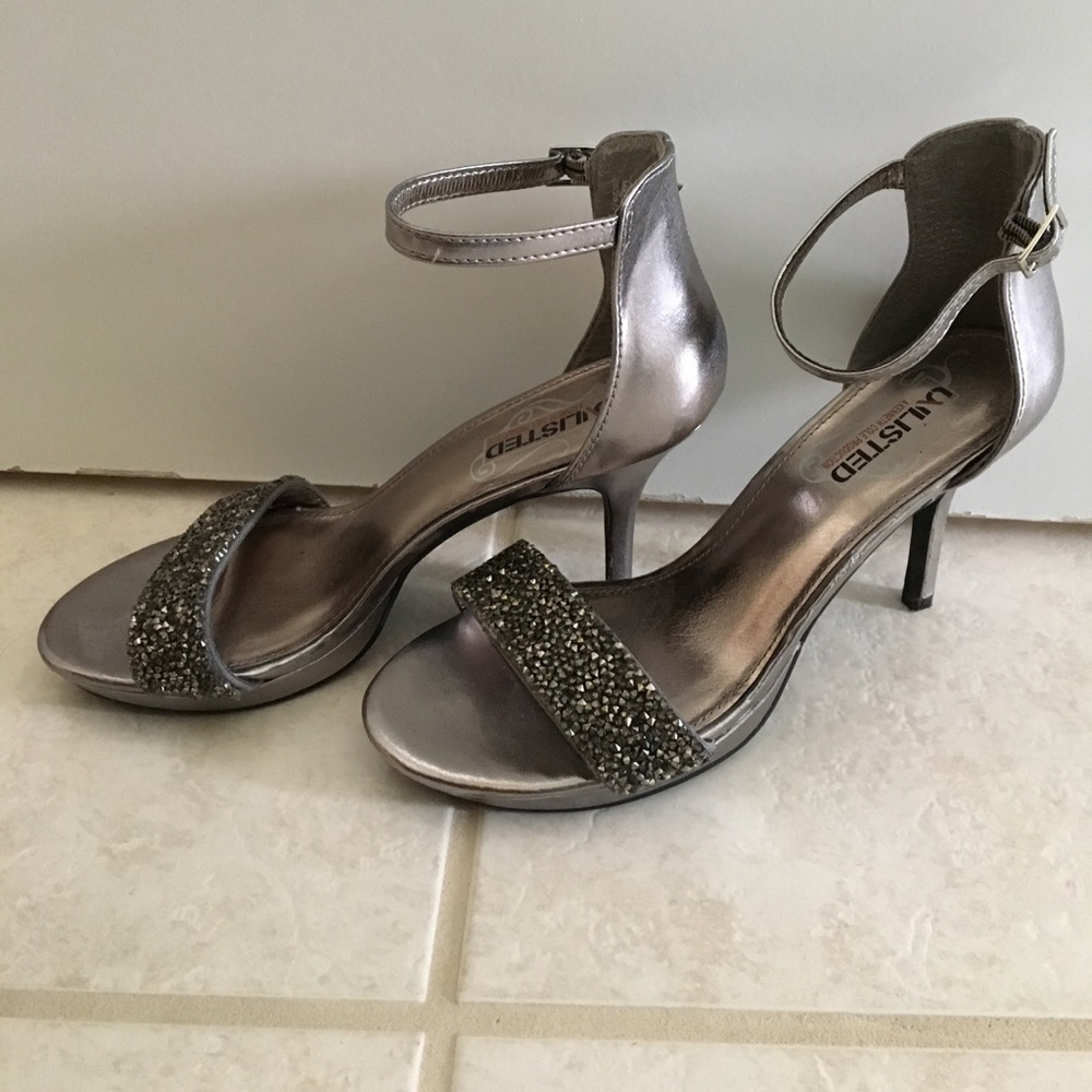 Sparkly Gem Stone Strappy Heel