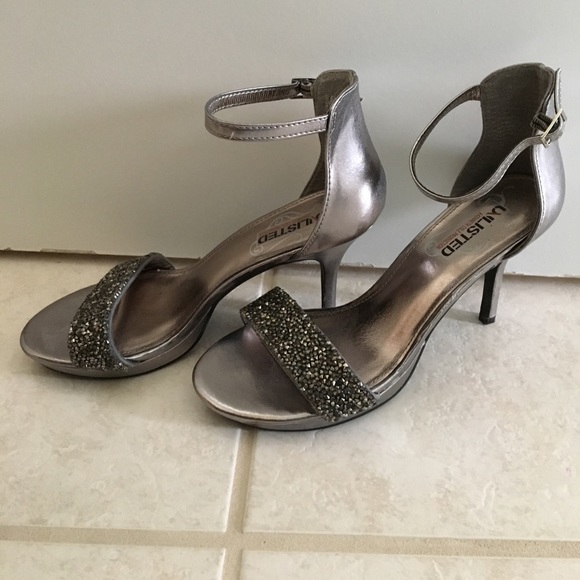 Sparkly Gem Stone Strappy Heel - Picture 1 of 2