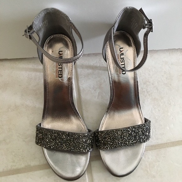 Sparkly Gem Stone Strappy Heel - Picture 2 of 2