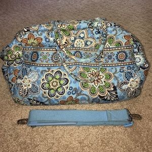 Vera Bradley small blue duffel bag