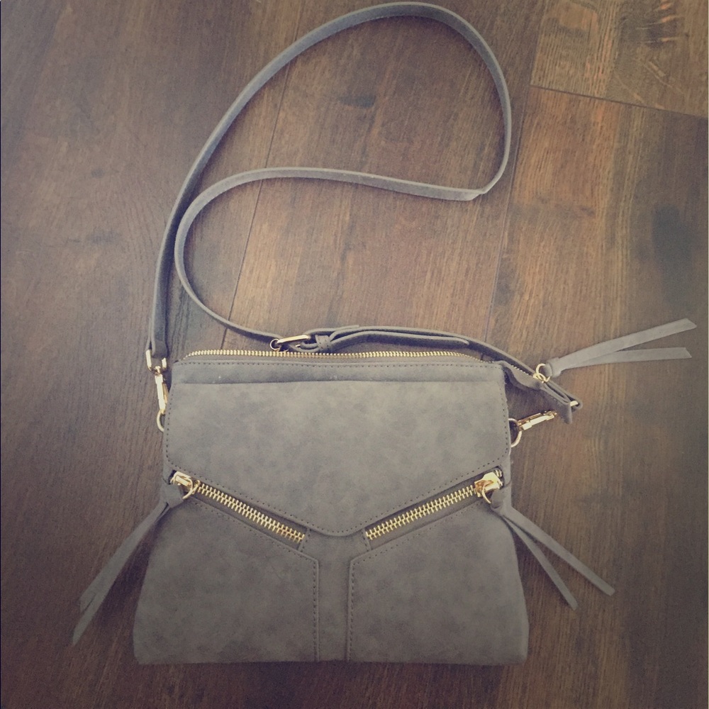 Grey crossbody bag