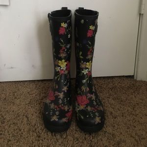 🌸🌺🌼Flower Print Rain Boots