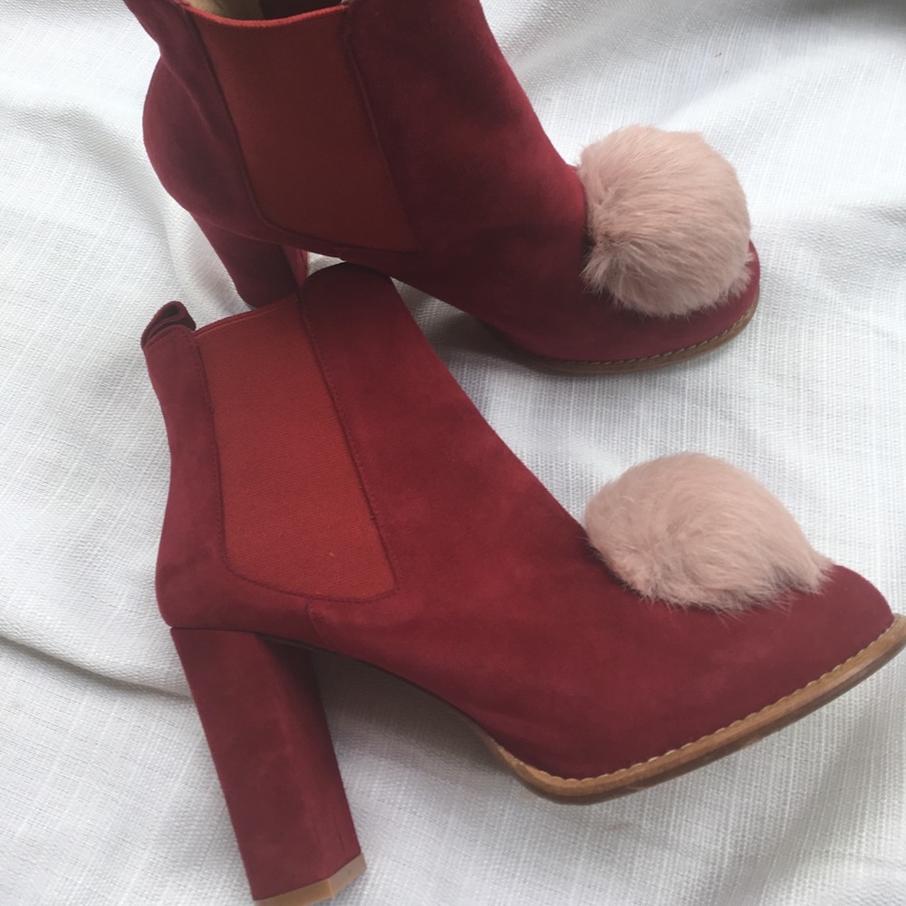 Minna Parikka Tail Chelsea red boots