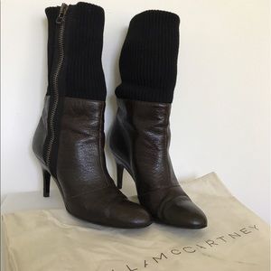 Stella McCartney Two tone angle booties