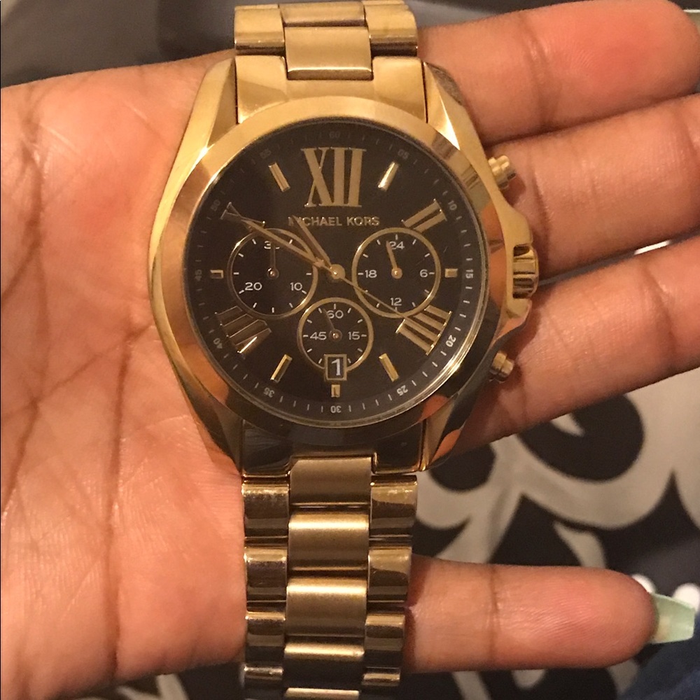Gold tone Bradshaw Mk men's watch