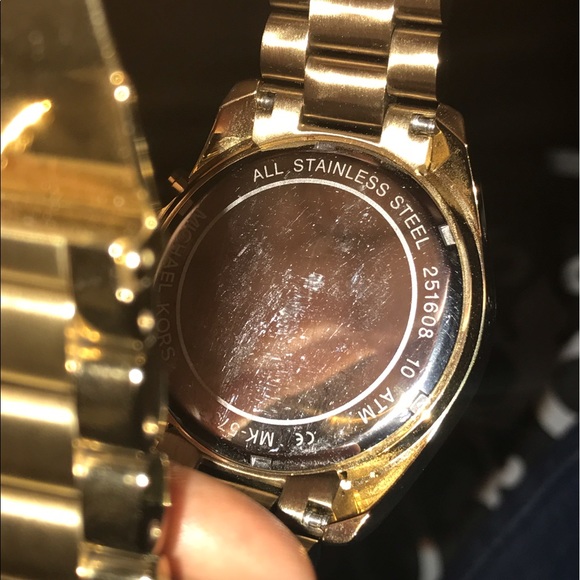 Gold tone Bradshaw Mk men\'s watch