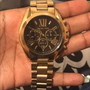 Gold tone Bradshaw Mk men's watch