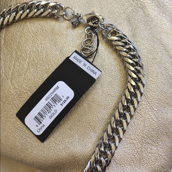 Rebecca Minkoff Pyramid Lock Charm Chain Necklace - Picture 5 of 8