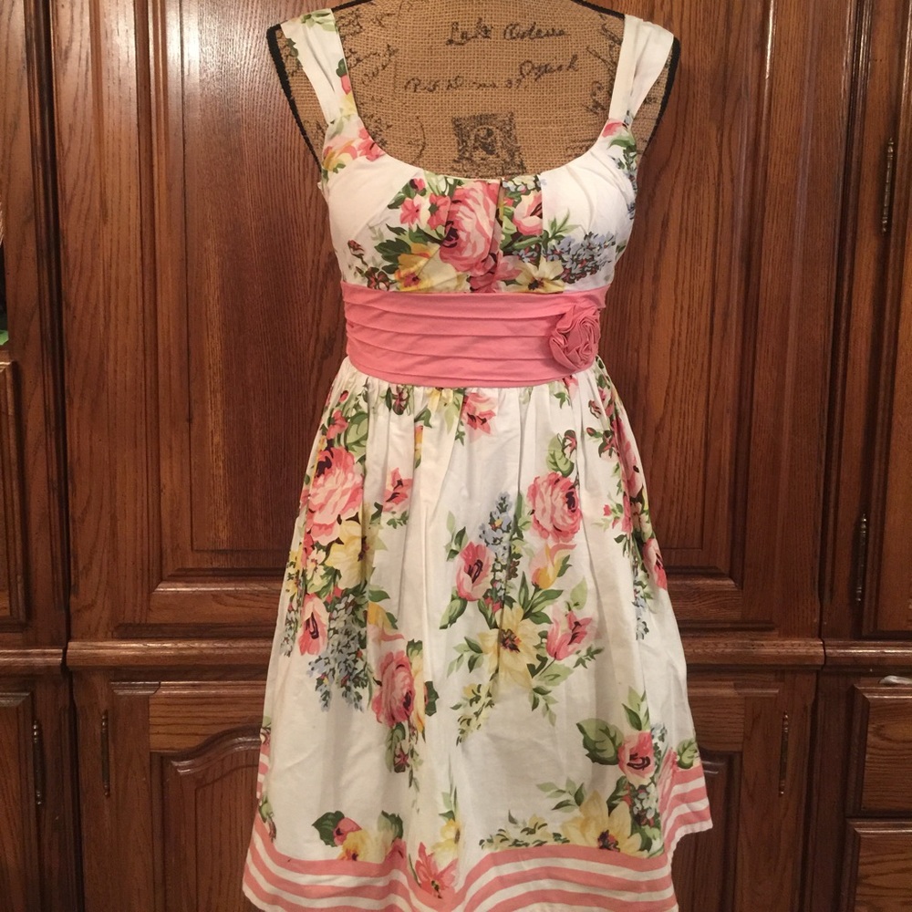 City Studio Floral Print Sundress - Picture 1 of 7