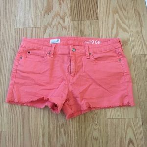 GAP summer cut offs Coral