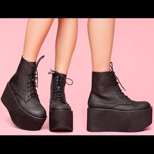 Jeffrey Campbell "Riot" Platform boots size 8