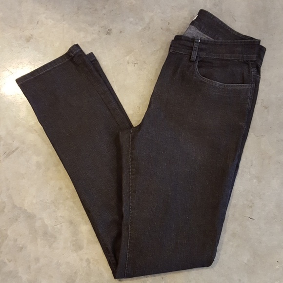 NWOT Eileen Fisher black stretch skinny jeans - Picture 2 of 8