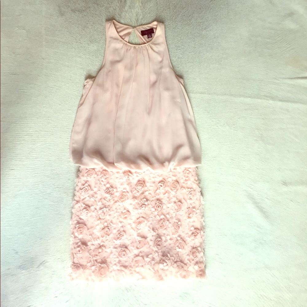 Bloomingdale's (Aqua) pink rose dress
