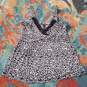 3x white leopard Babydoll