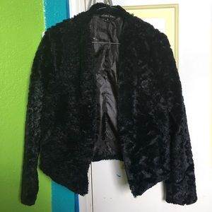 FAUX FUR CARDIGAN