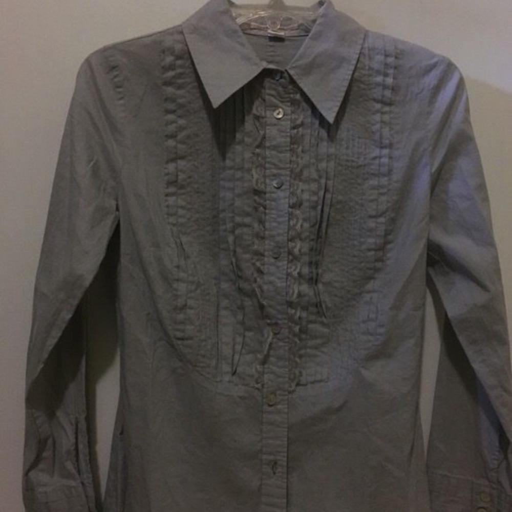 Intuitions Grey Button down
