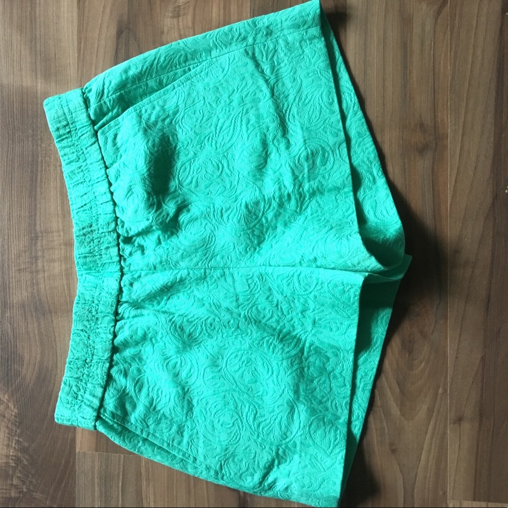 NWT J Crew Women's Mint Floral Jacquard Shorts