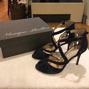 Monique Lhuillier Dark Navy Pumps